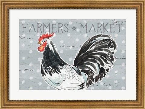 Framed Roosters Call I Print