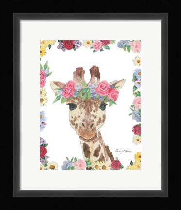 Framed Flower Friends II Print