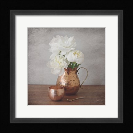 Framed Vintage Peony Dreams III Print