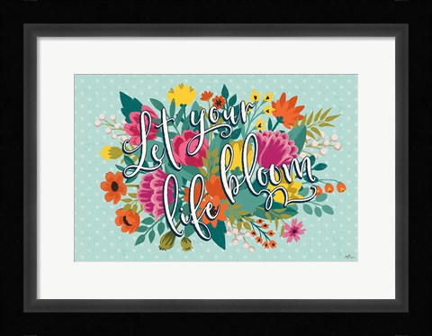 Framed Romantic Luxe IX Print