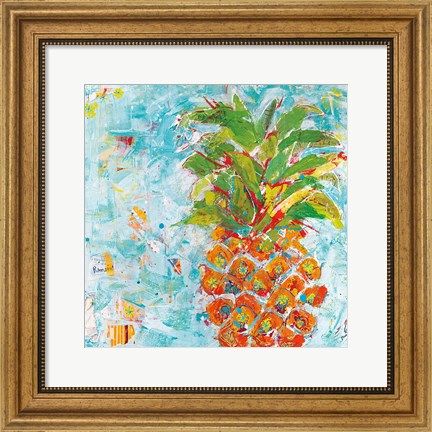Framed Pineapple Bright Print