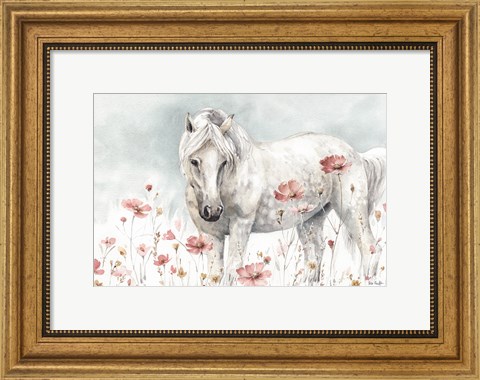 Framed Wild Horses II Print