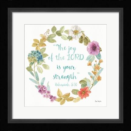 Framed Rainbow Seeds Proverb I Print