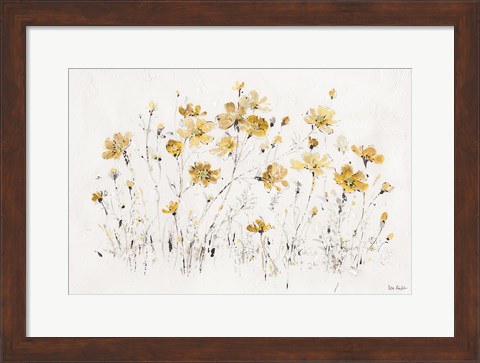 Framed Wildflowers I Yellow Print