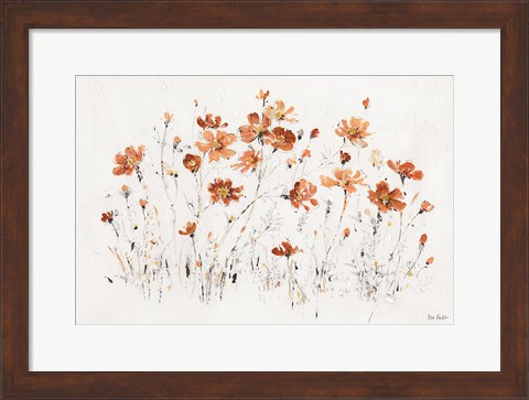 Framed Wildflowers I Orange Print