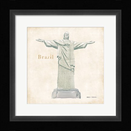 Framed World Trekker VI Print