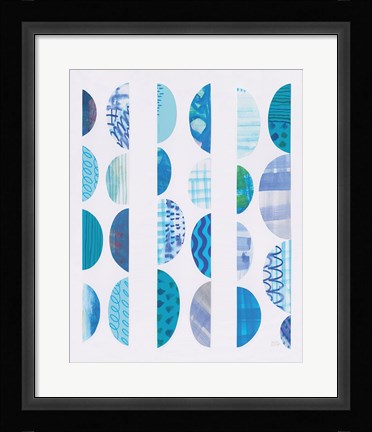 Framed Half Moon Abstract II Vertical Print