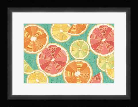 Framed Citrus Splash XI Print