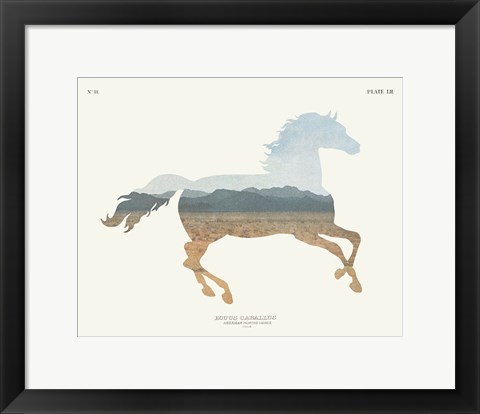 Framed American Southwest Horse Print