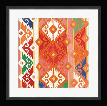 Framed Southwest Pattern II Bright Print