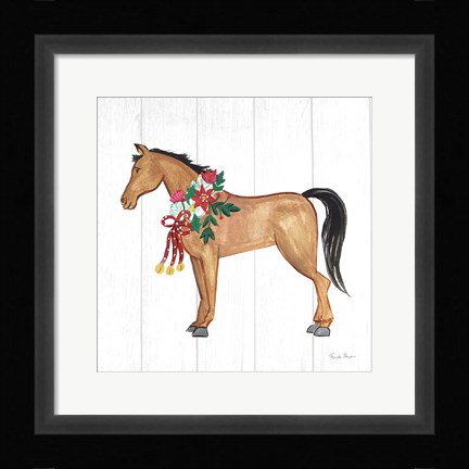 Framed Holiday Farm Animals II Print