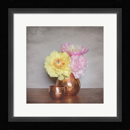 Framed Vintage Peony Dreams II Print