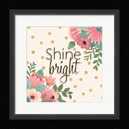 Framed Gorgeous V Pink Print