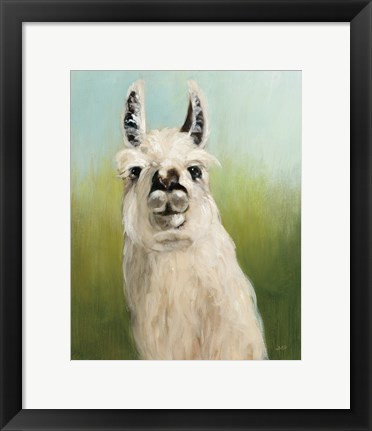 Framed Whos Your Llama I Print