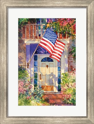 Framed Patriotic Home Print