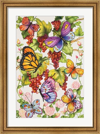 Framed Vineyard Fruit Print