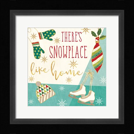 Framed Winter Wishes II Print