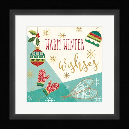 Framed Winter Wishes I Print