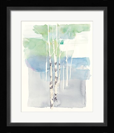 Framed Aspens I Print