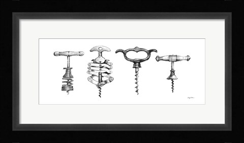 Framed Corkscrew Collection Print