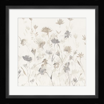 Framed Garden Shadows I Print