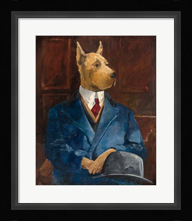 Framed Inspector Dogleash Print