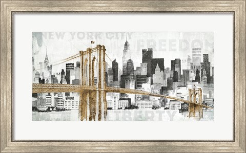 Framed New York Skyline I Print