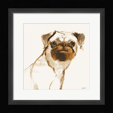 Framed Snug Brown and Orange Print