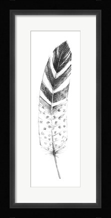Framed Spirit Feather VII Print