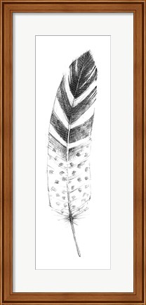 Framed Spirit Feather VII Print