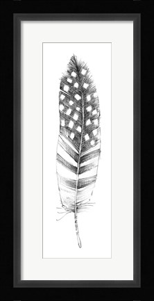 Framed Spirit Feather VIIIb Print