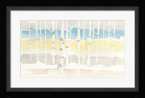 Framed Springlake Aspens Crop Print