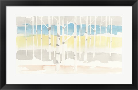 Framed Springlake Aspens Crop Print