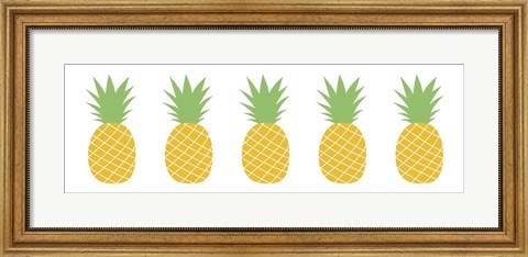 Framed Pineapple Row Print