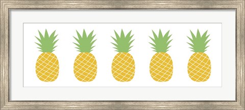 Framed Pineapple Row Print