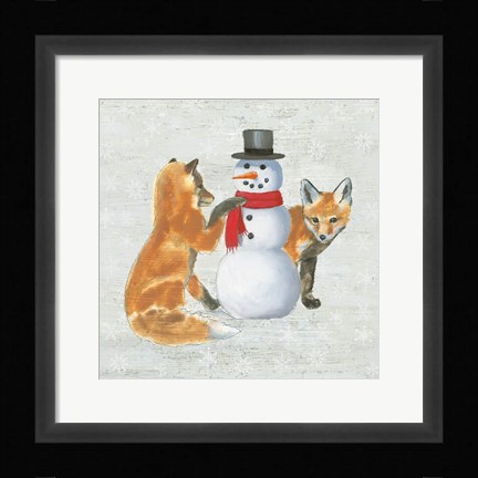 Framed Christmas Critters V Print