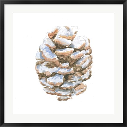 Framed Into the Woods Pinecone I Print