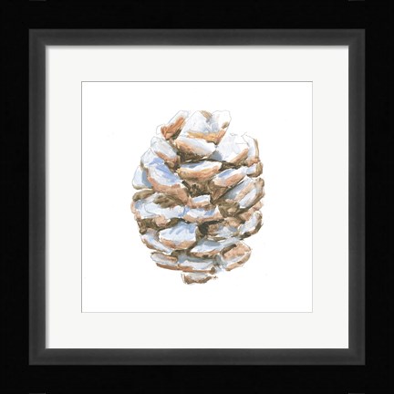 Framed Into the Woods Pinecone I Print