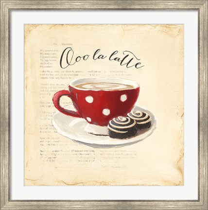 Framed Ooo La Latte Print