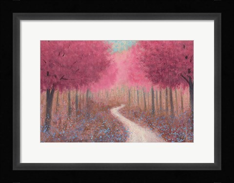 Framed Forest Pathway Spring Print
