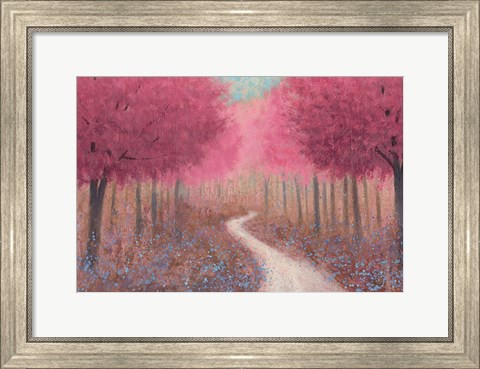 Framed Forest Pathway Spring Print