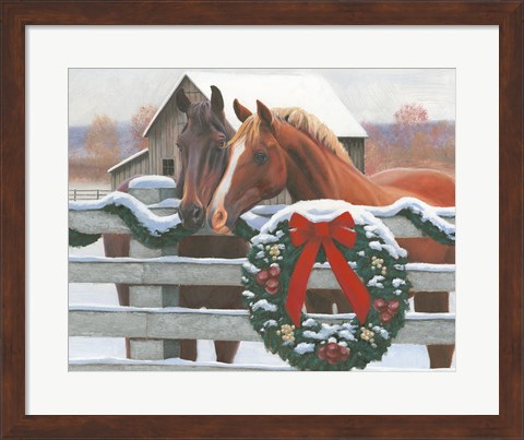 Framed Christmas in the Heartland II Print