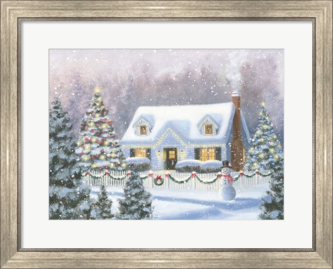 Framed Home for Christmas Print
