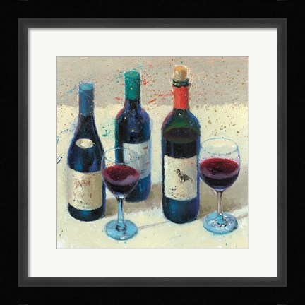 Framed Wine Bouquet I Print