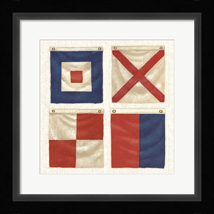 Framed Nautique XII Print