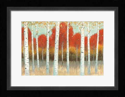 Framed Fall Promenade I Print