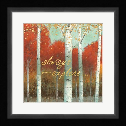 Framed Fall Promenade III Print