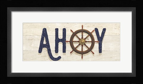 Framed Nautique VII Print