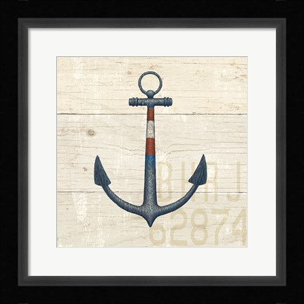 Framed Nautique III Print