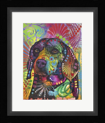 Framed Beagle Eagle Print